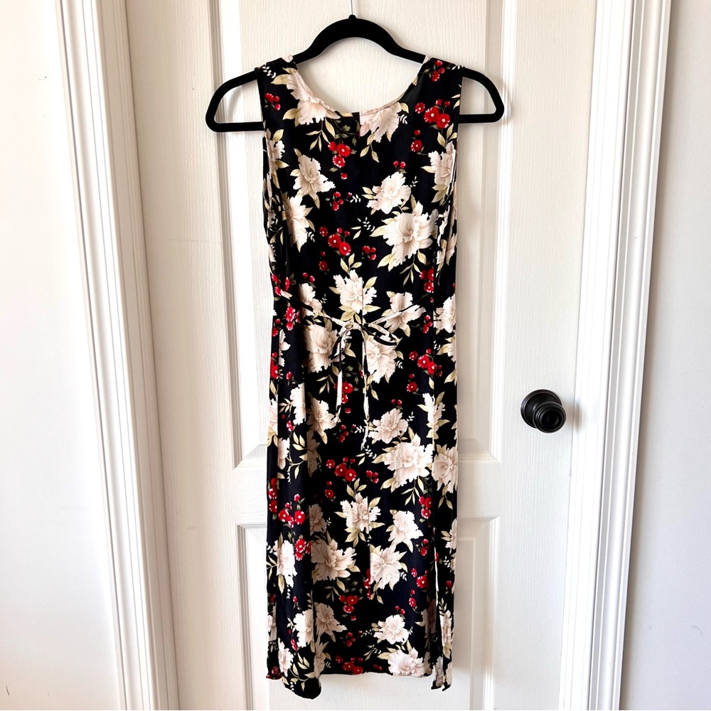 Vintage R&K ORIGINALS Petite Sleeveless Floral Belted Midi Dress—SZ. 10P - Picture 14 of 14